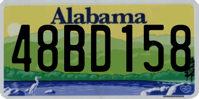 AL license plate 48BD158