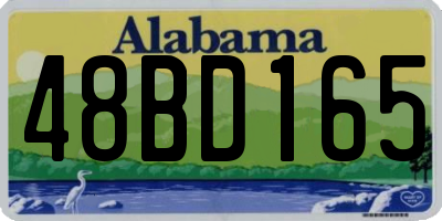 AL license plate 48BD165