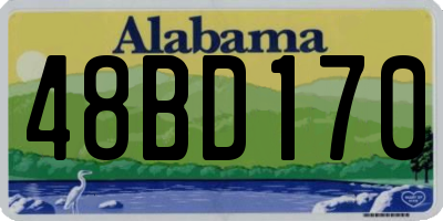 AL license plate 48BD170
