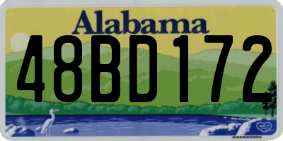 AL license plate 48BD172