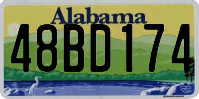 AL license plate 48BD174