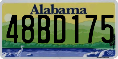 AL license plate 48BD175