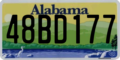 AL license plate 48BD177