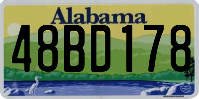 AL license plate 48BD178