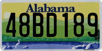 AL license plate 48BD189