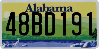 AL license plate 48BD191