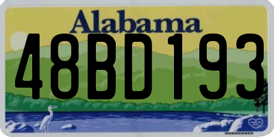 AL license plate 48BD193