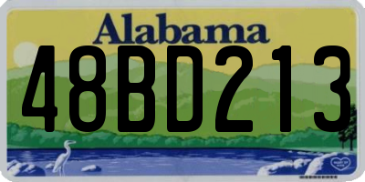 AL license plate 48BD213