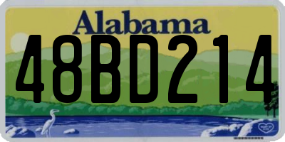 AL license plate 48BD214
