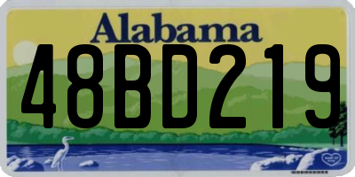 AL license plate 48BD219