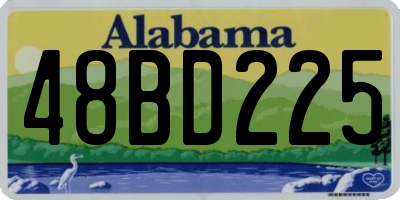 AL license plate 48BD225