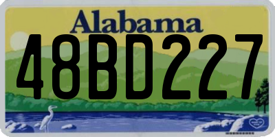 AL license plate 48BD227