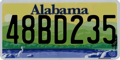 AL license plate 48BD235