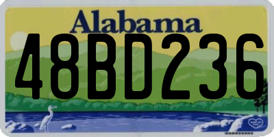 AL license plate 48BD236