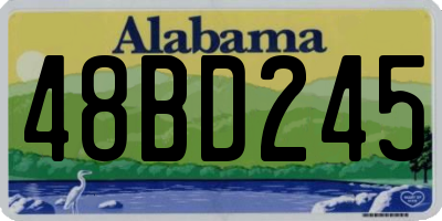 AL license plate 48BD245