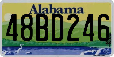 AL license plate 48BD246