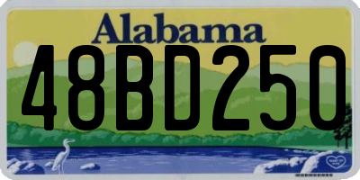 AL license plate 48BD250