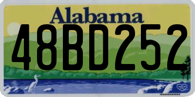 AL license plate 48BD252