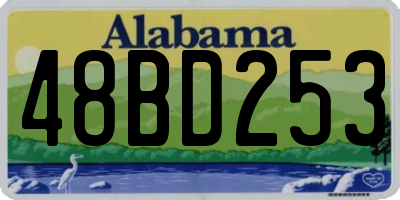 AL license plate 48BD253