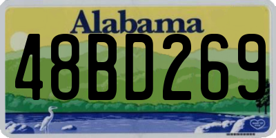 AL license plate 48BD269