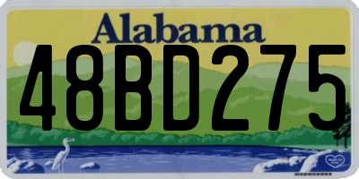 AL license plate 48BD275