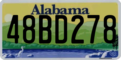 AL license plate 48BD278
