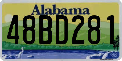 AL license plate 48BD281