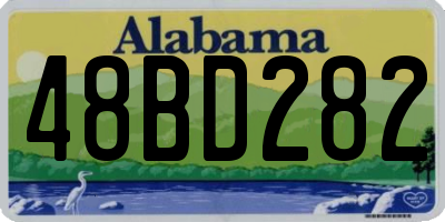 AL license plate 48BD282