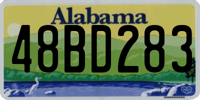 AL license plate 48BD283