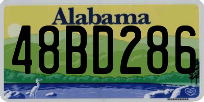 AL license plate 48BD286