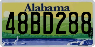 AL license plate 48BD288