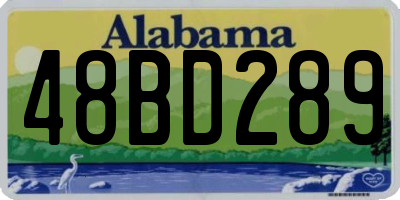 AL license plate 48BD289