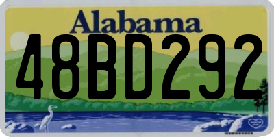 AL license plate 48BD292