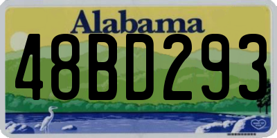 AL license plate 48BD293