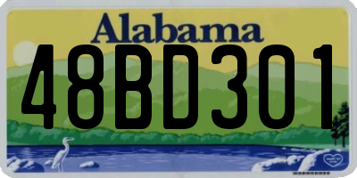 AL license plate 48BD301