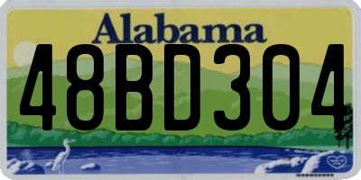 AL license plate 48BD304