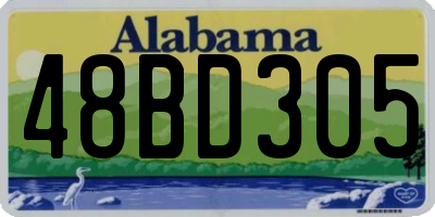 AL license plate 48BD305