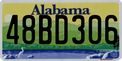AL license plate 48BD306