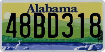 AL license plate 48BD318