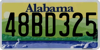 AL license plate 48BD325