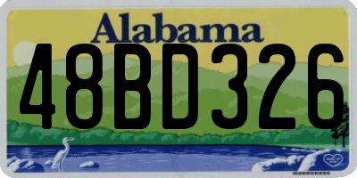 AL license plate 48BD326