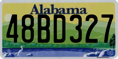AL license plate 48BD327