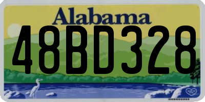 AL license plate 48BD328