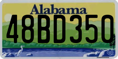 AL license plate 48BD350