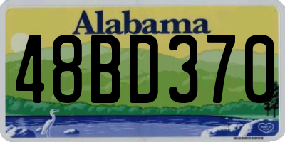 AL license plate 48BD370