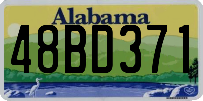 AL license plate 48BD371