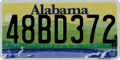 AL license plate 48BD372
