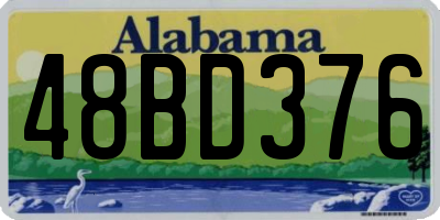 AL license plate 48BD376