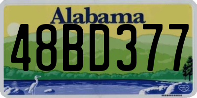 AL license plate 48BD377