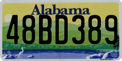 AL license plate 48BD389